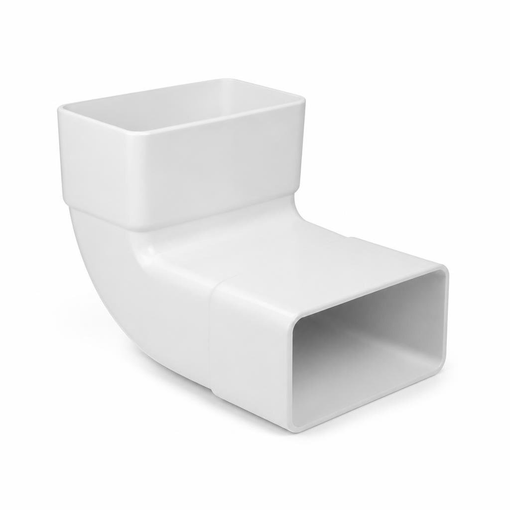 PALING 115X90MMX88* RECTANGULAR BEND - WHITE