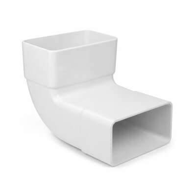 PALING 115X90MMX88* RECTANGULAR BEND - WHITE