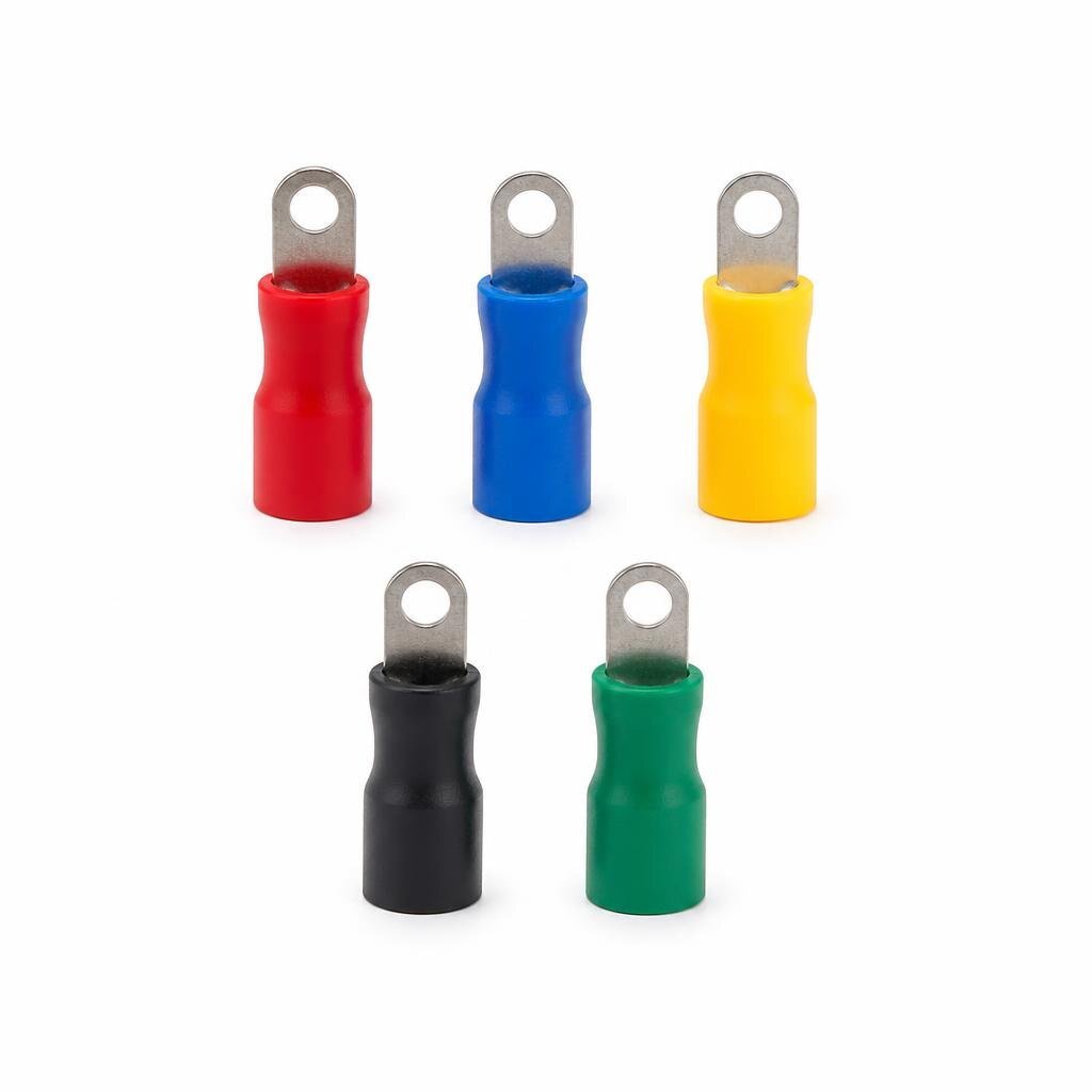 V-8 10.0MM CABLE LUG END CAP (RED/BLUE/YELLOW/BLACK/GREEN)