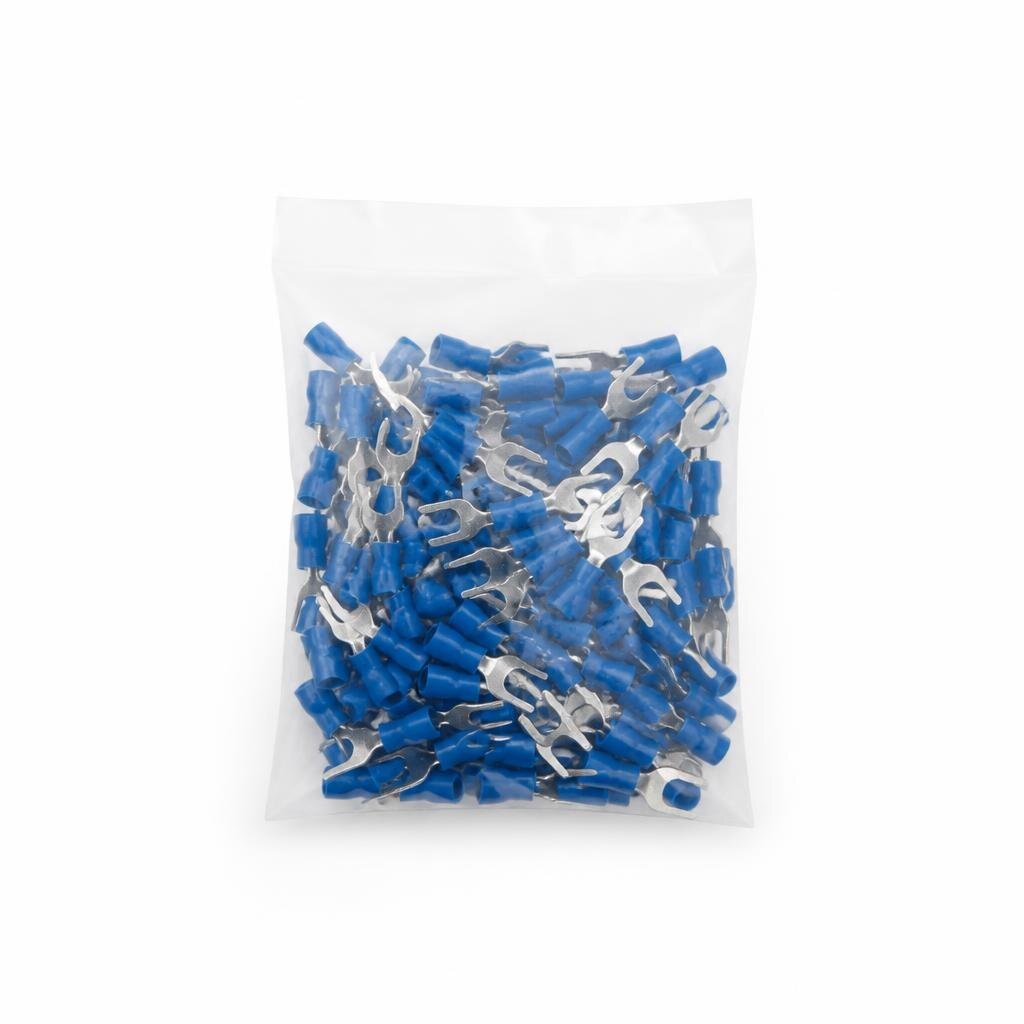 VF2-6Y INSULATED FORK LUG - BLUE (100PCS/BAG)