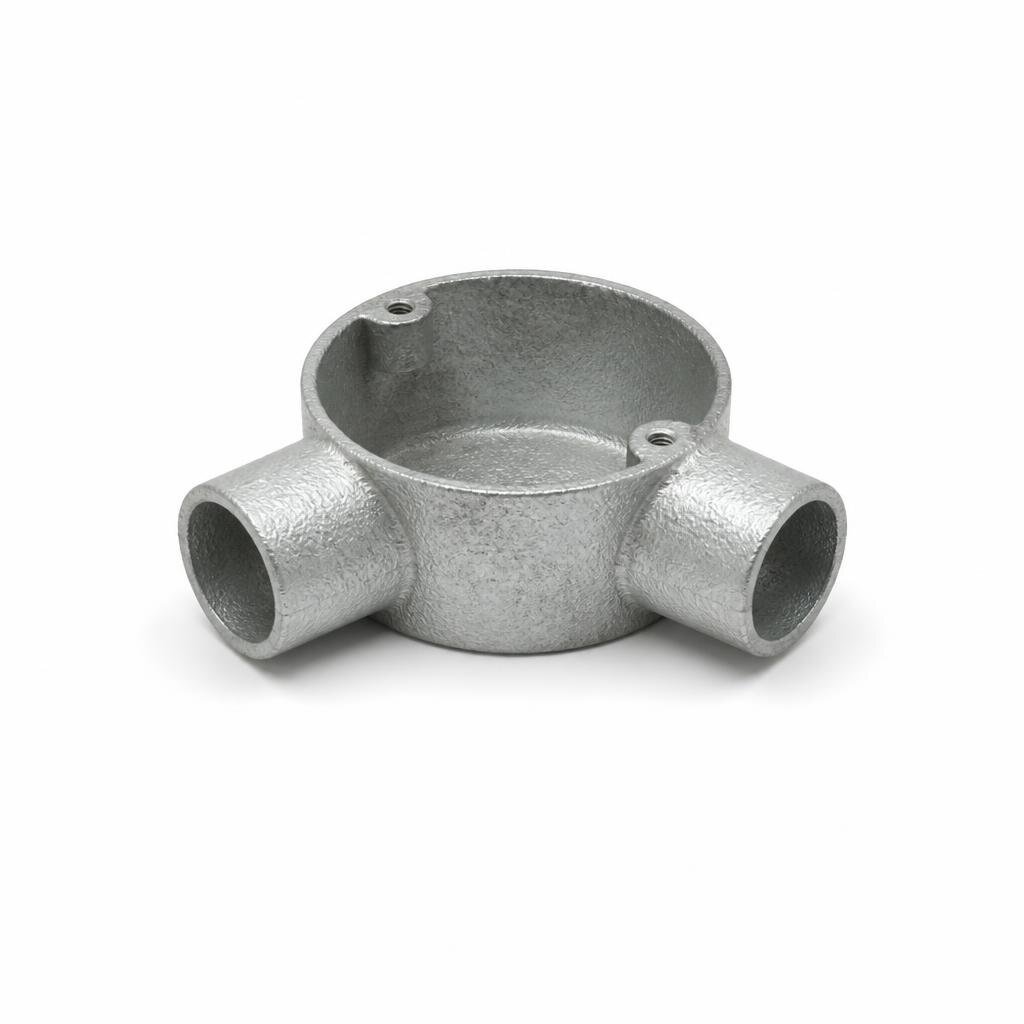 19MM GI 3WAY BOX - W/O THREAD
