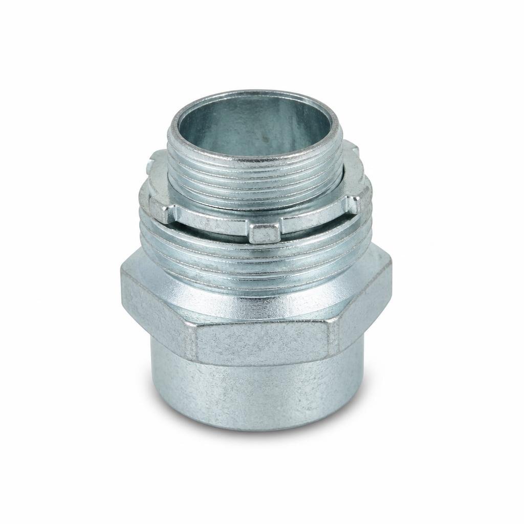 25MM GI FLEX. TUBING ADAPTOR C/W LOCK NUT