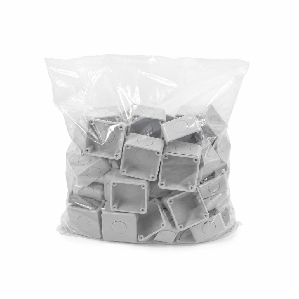 3" X 3" PVC NUT BOX (100PCS/BAG)