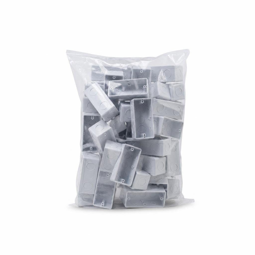 3" X 7" PVC NUT BOX (100PCS/BAG)