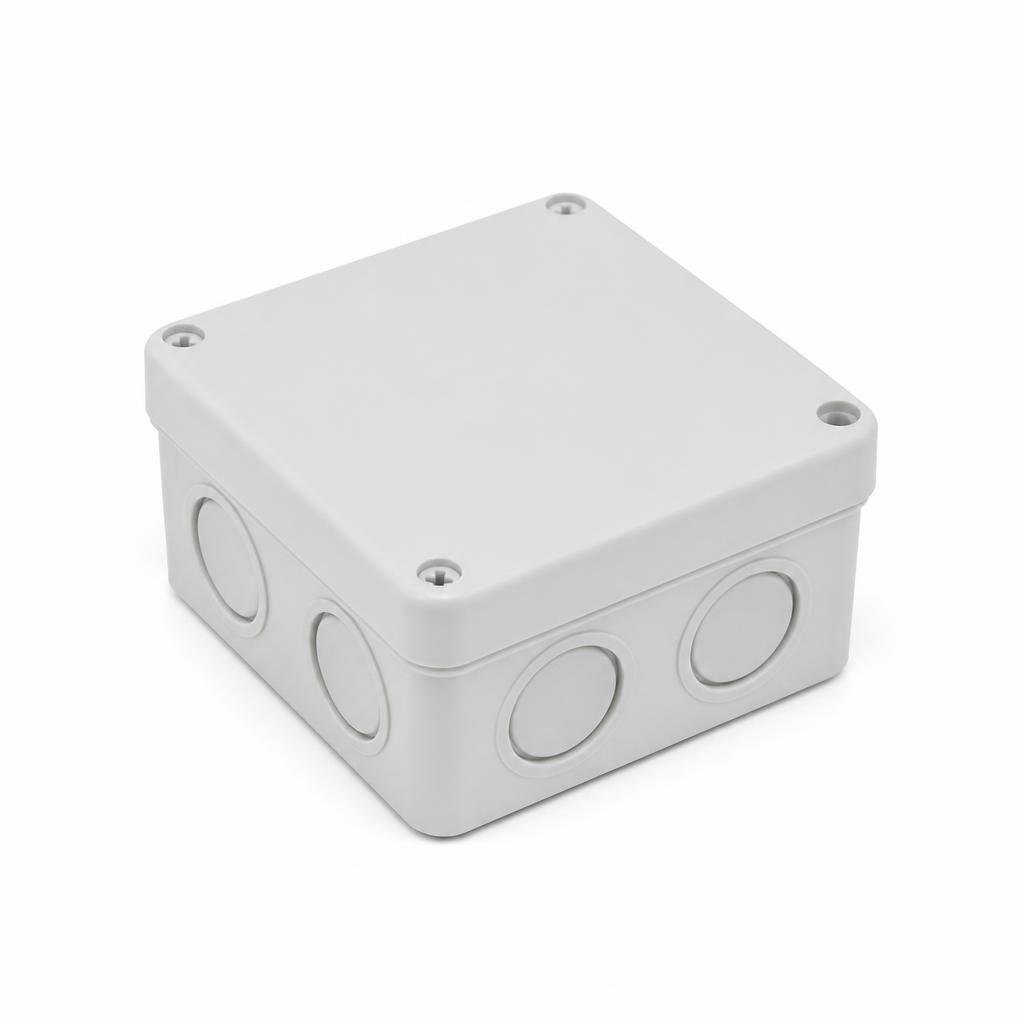 R & B 83X83X38MM PVC JUNCTION BOX C/W COVER