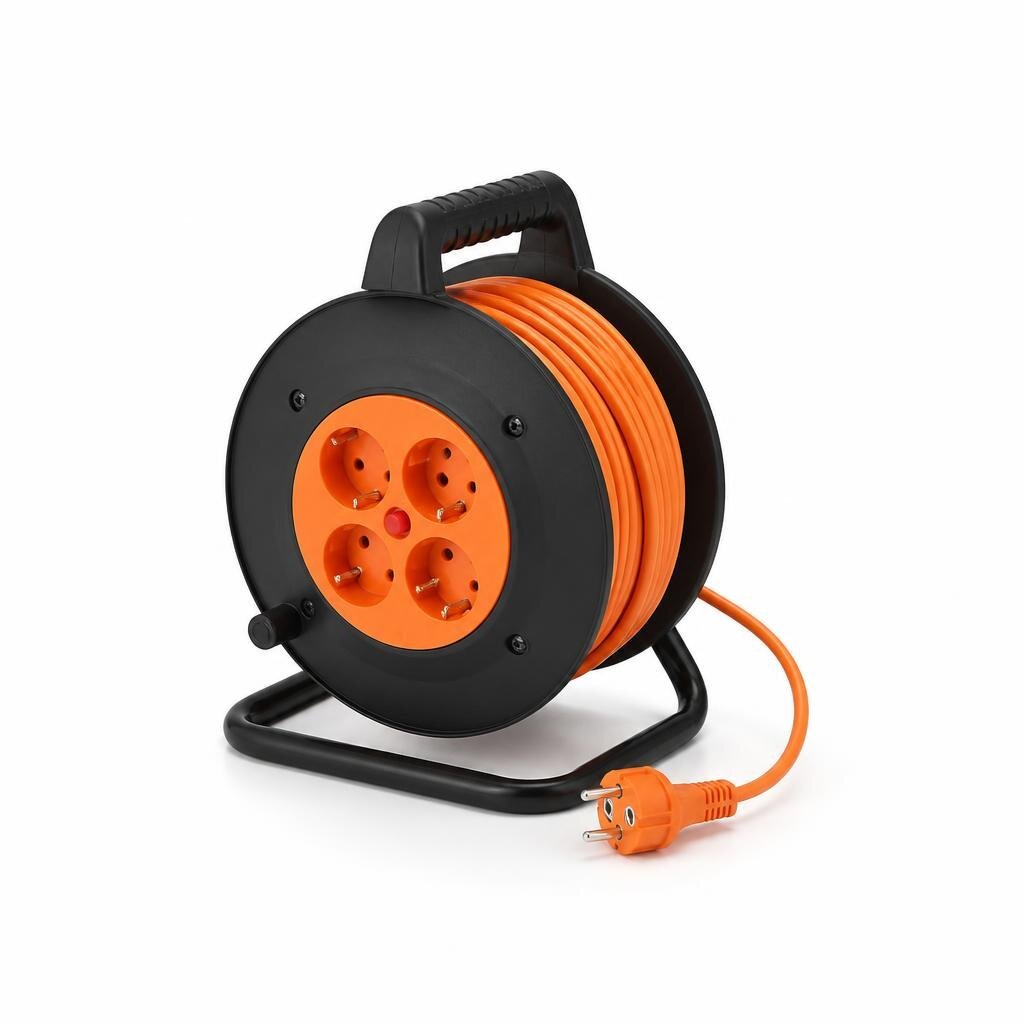 5M CABLE REEL - 40/0.2 ORANGE CABLE