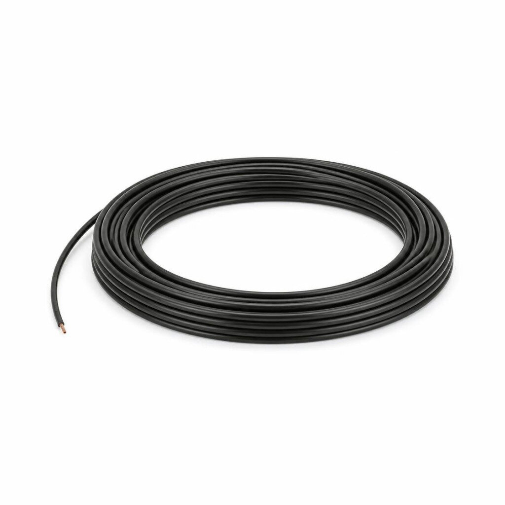 2.5MM BLACK PVC SINGLE WIRE CABLE