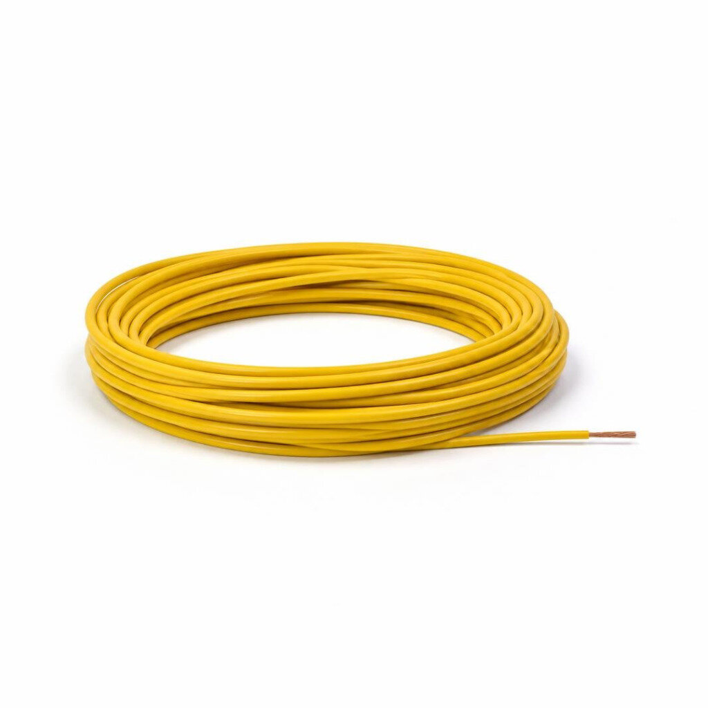 2.5MM YELLOW PVC SINGLE WIRE CABLE
