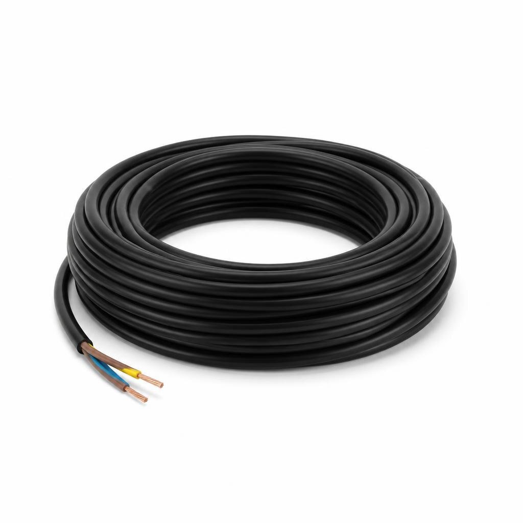 FAJAR 1.0MM 40/0.76MM X 3C TRX BLK WIRE CABLE