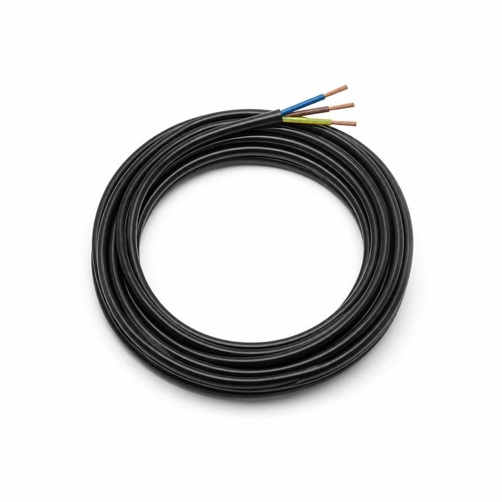 FAJAR 1.0MM 70/0.76MM X 3C TRX BLK WIRE CABLE