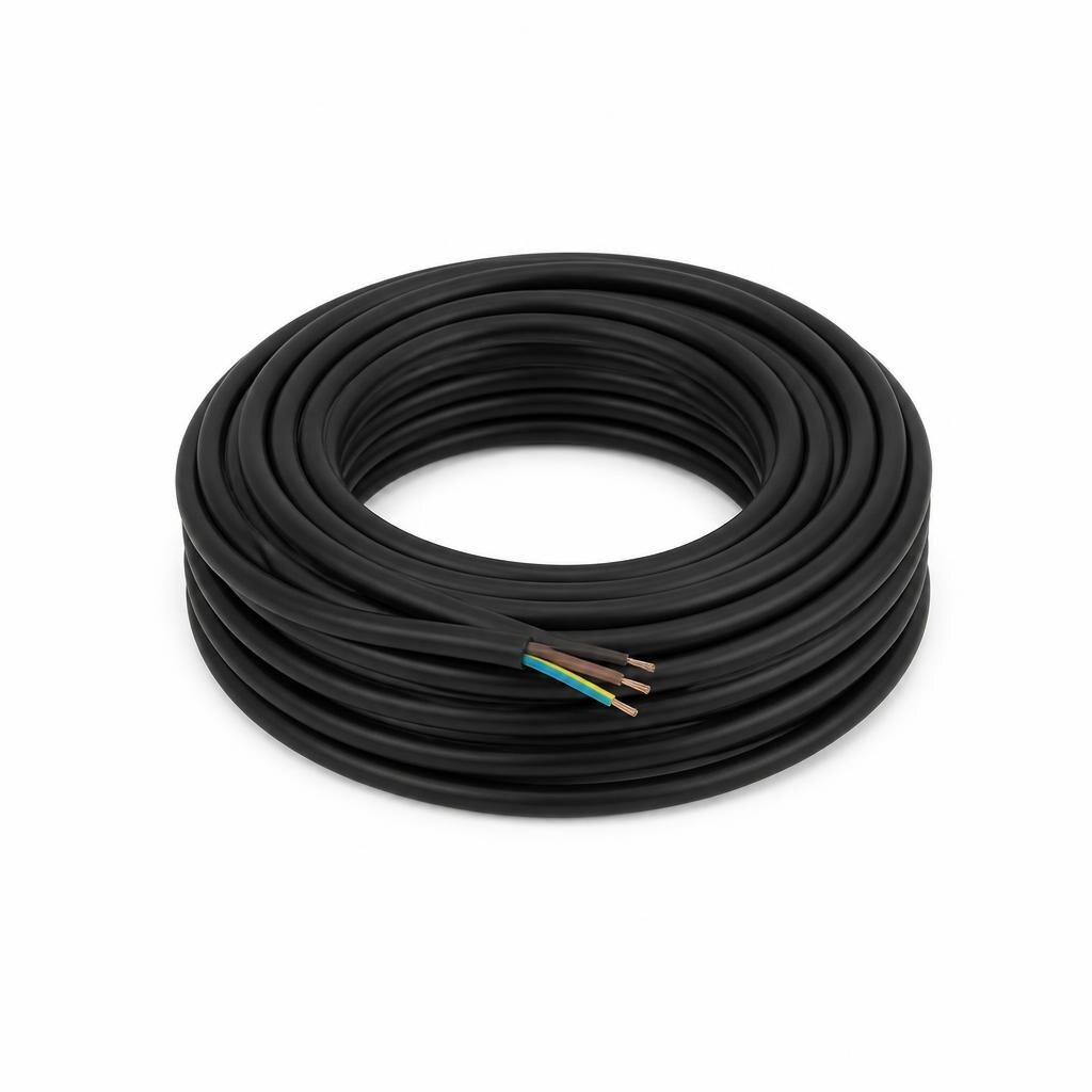 FAJAR 2.5MM 50/0.25MM X 3C TRX BLK WIRE CABLE