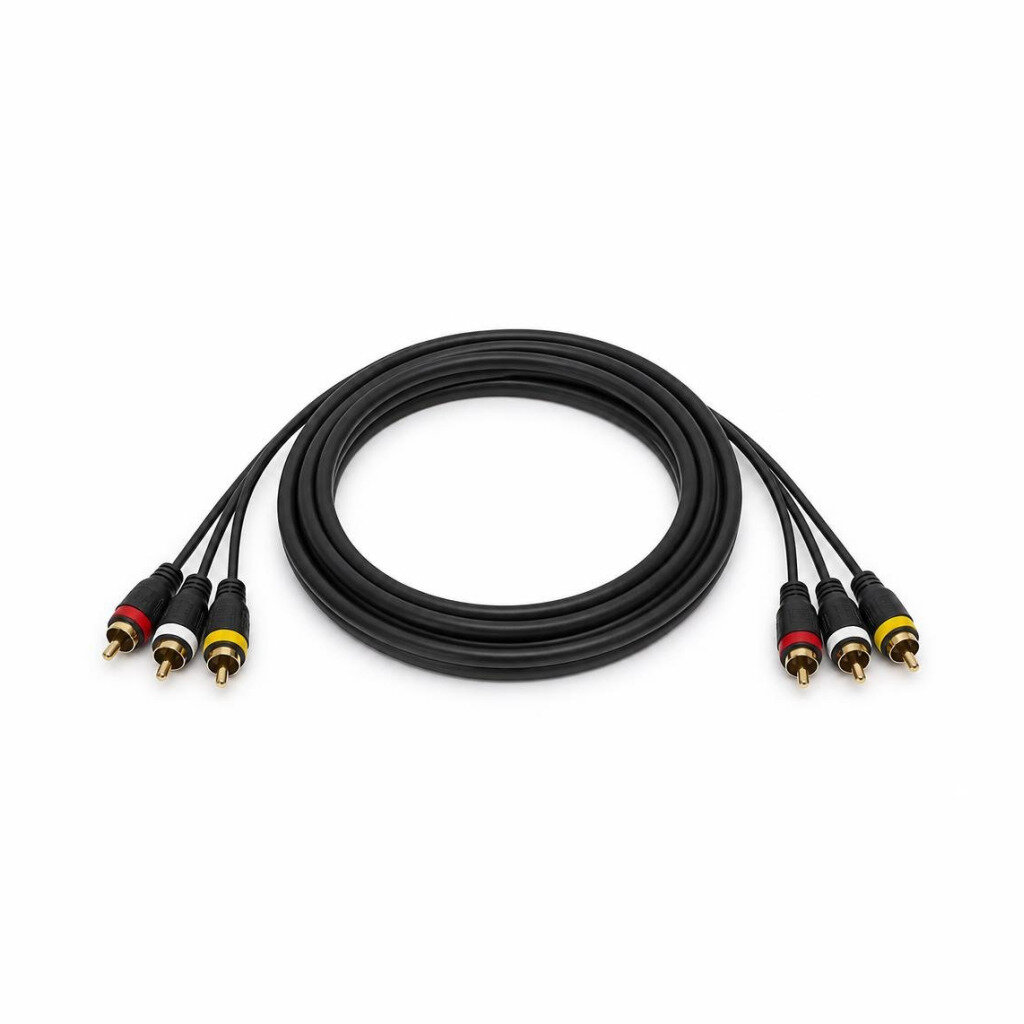 1.5M 3 TO 3 RCA CABLE GOLD