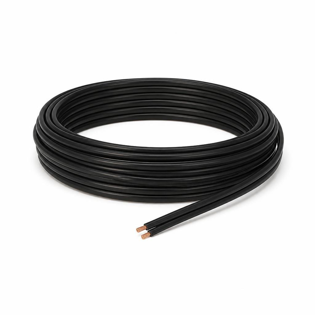23/0.15 X 2C BLK FULL COPPER TWINFLAT WIRE