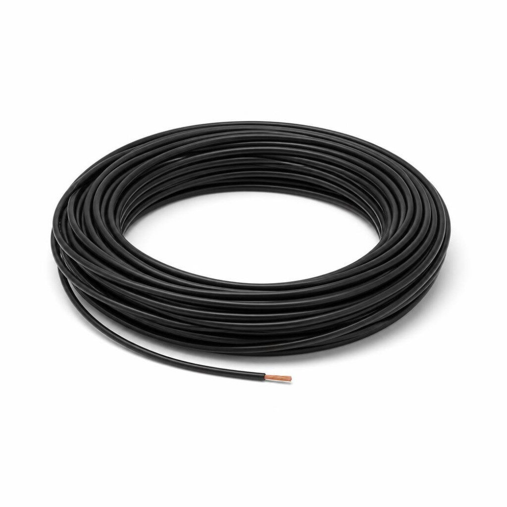 MEGA 2.5MM BLACK PVC SINGLE WIRE CABLE