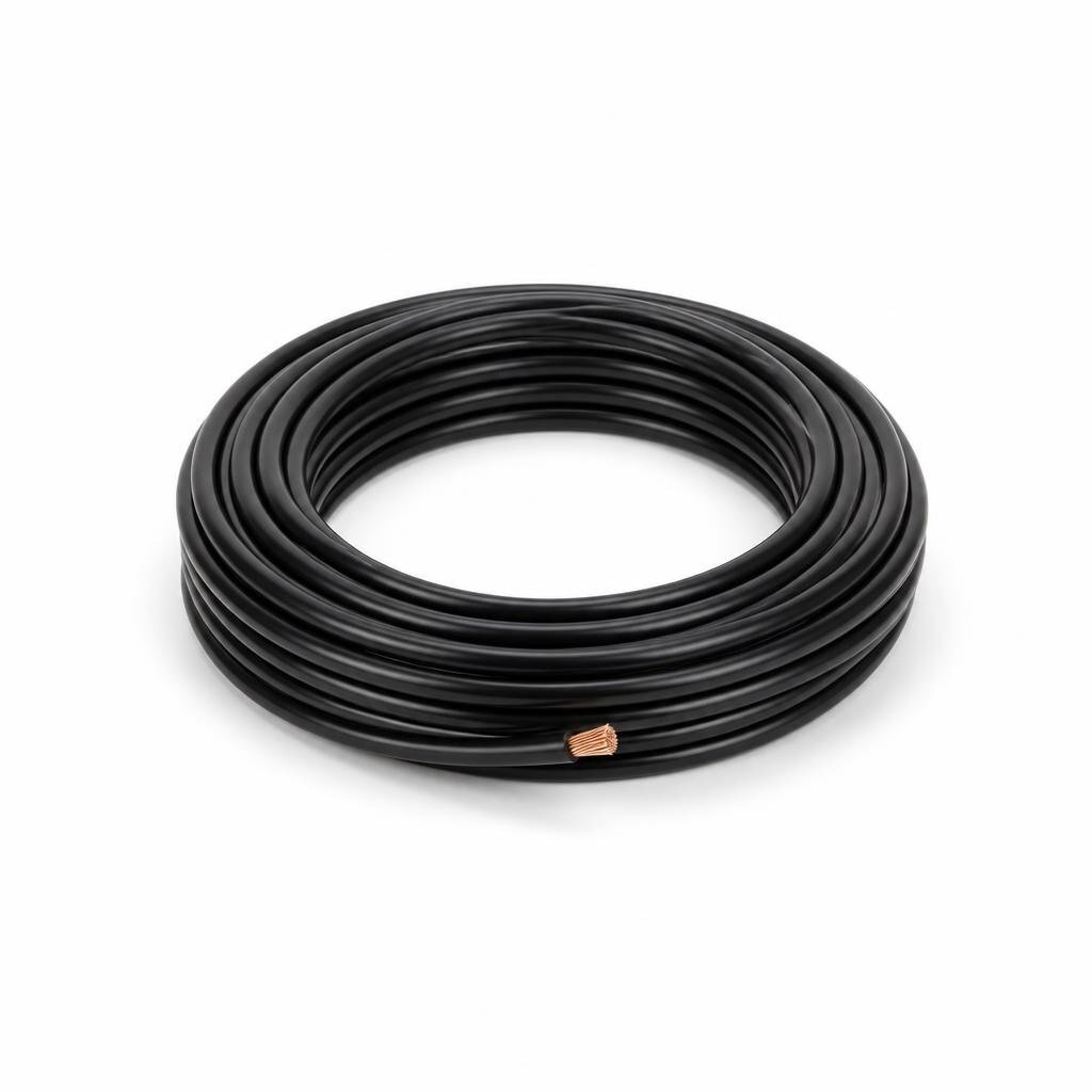 MEGA 10MM BLACK PVC SINGLE WIRE CABLE