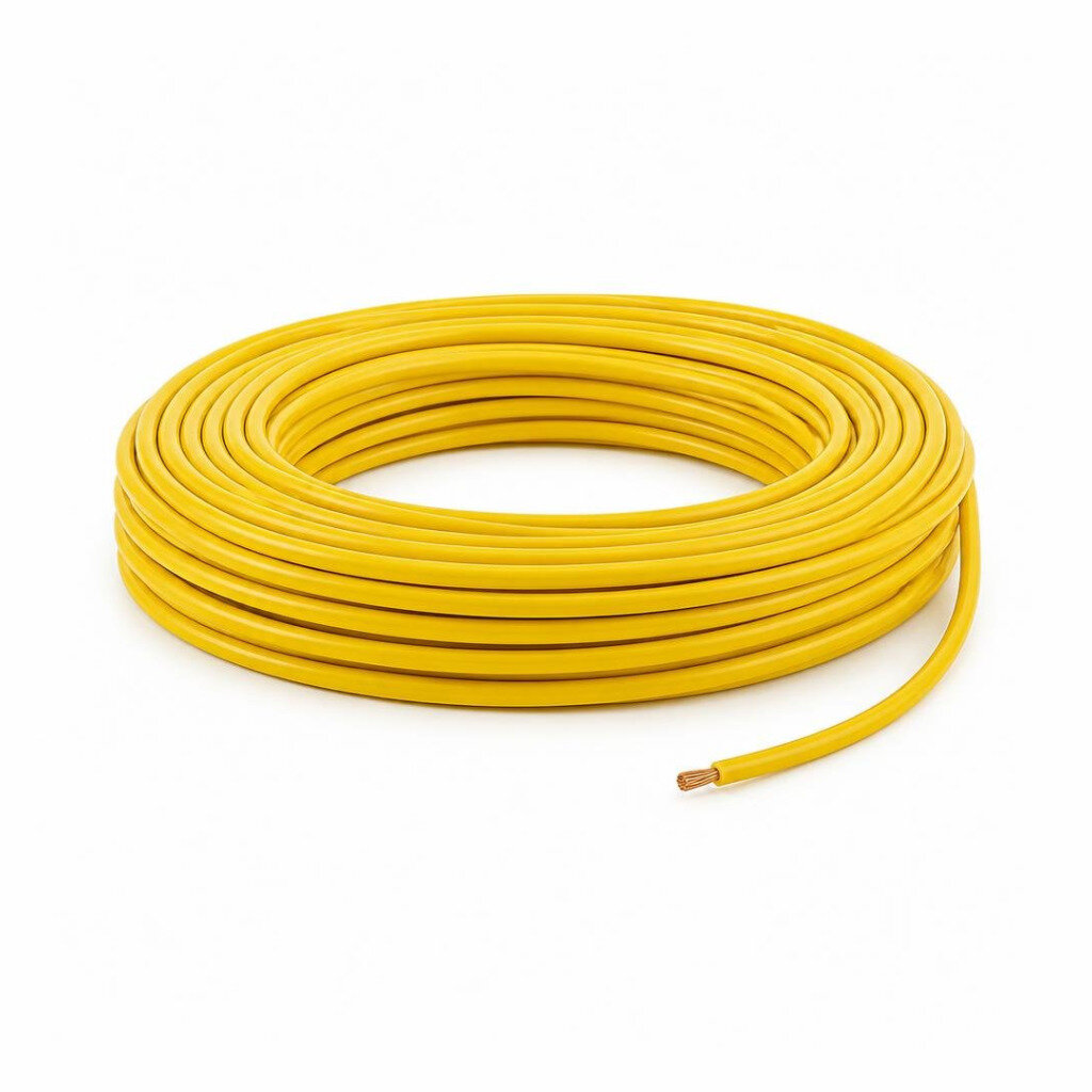 4.0MM YELLOW PVC SINGLE WIRE CABLE