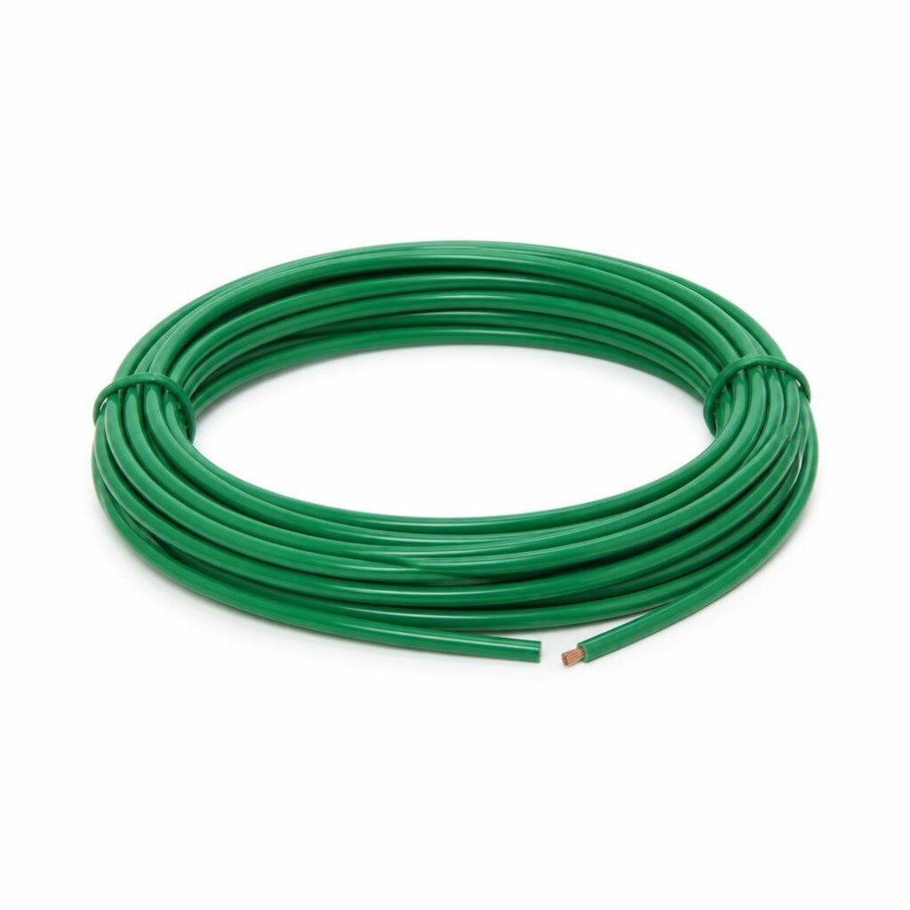 4.0MM GREEN PVC SINGLE WIRE CABLE