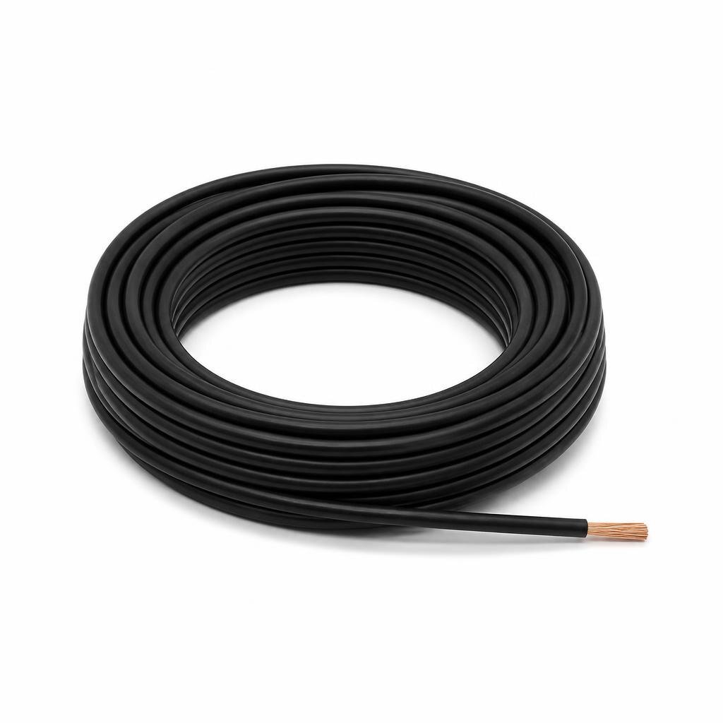 MEGA 4.0MM BLACK PVC SINGLE WIRE CABLE