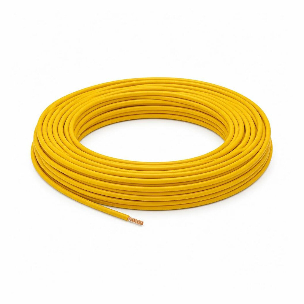 MEGA 4.0MM YELLOW PVC SINGLE WIRE CABLE