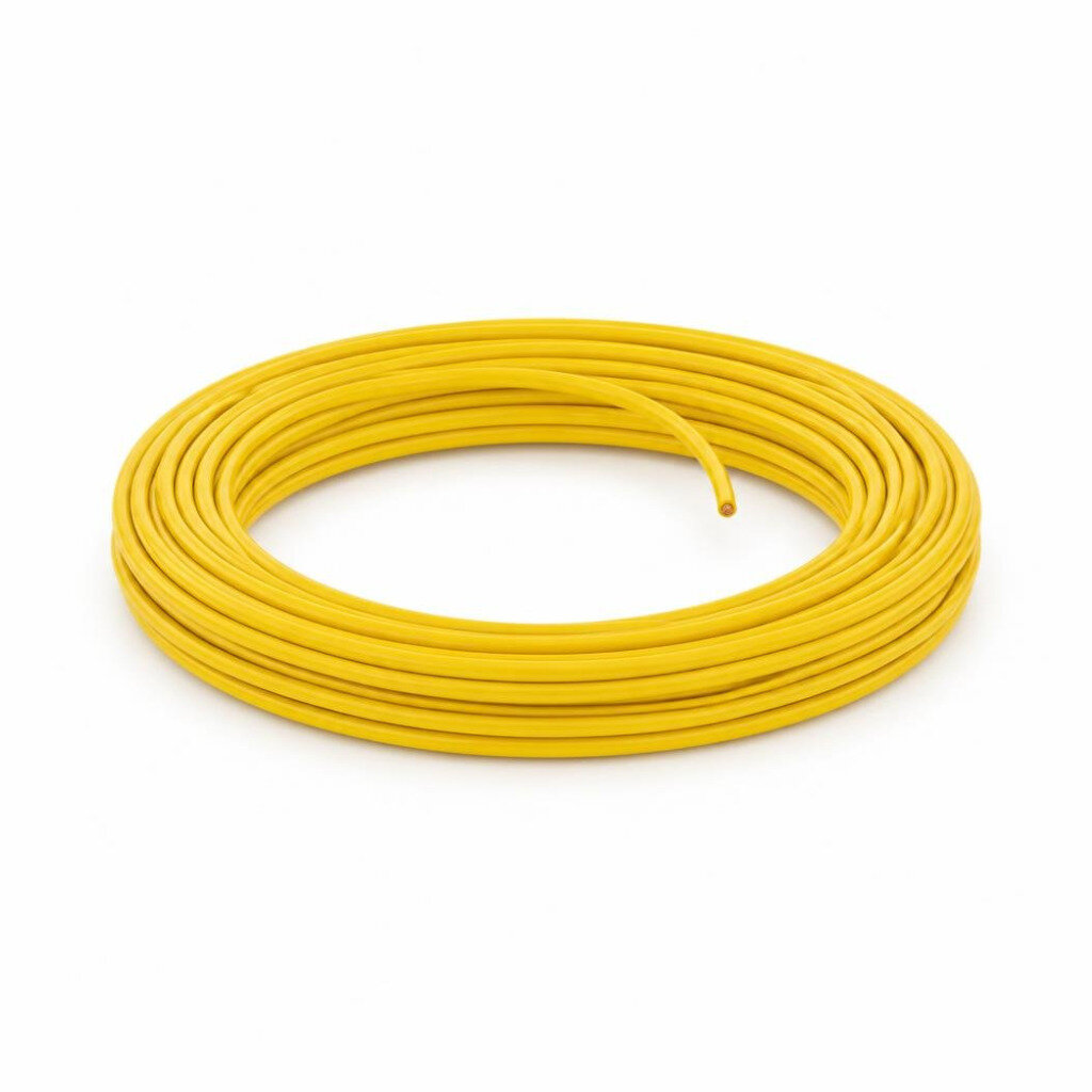 6.0MM YELLOW PVC SINGLE WIRE CABLE