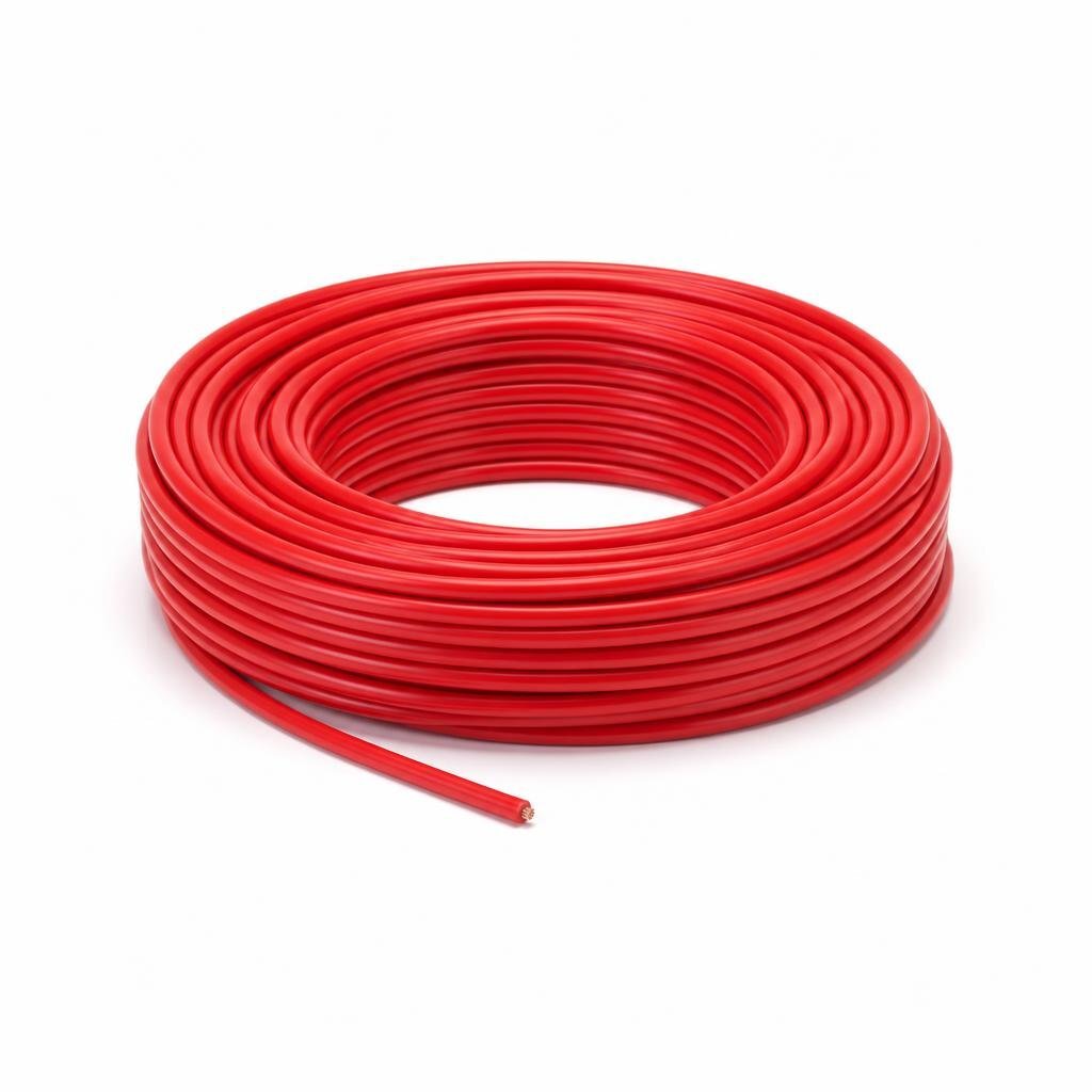 10.0MM RED PVC SINGLE WIRE CABLE