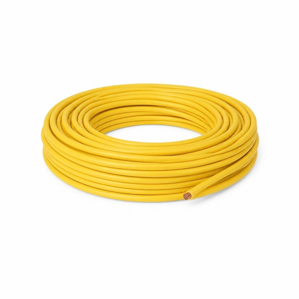 10.0MM YELLOW PVC SINGLE WIRE CABLE