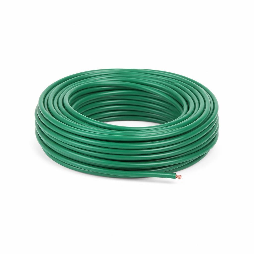 10.0MM GREEN PVC SINGLE WIRE CABLE