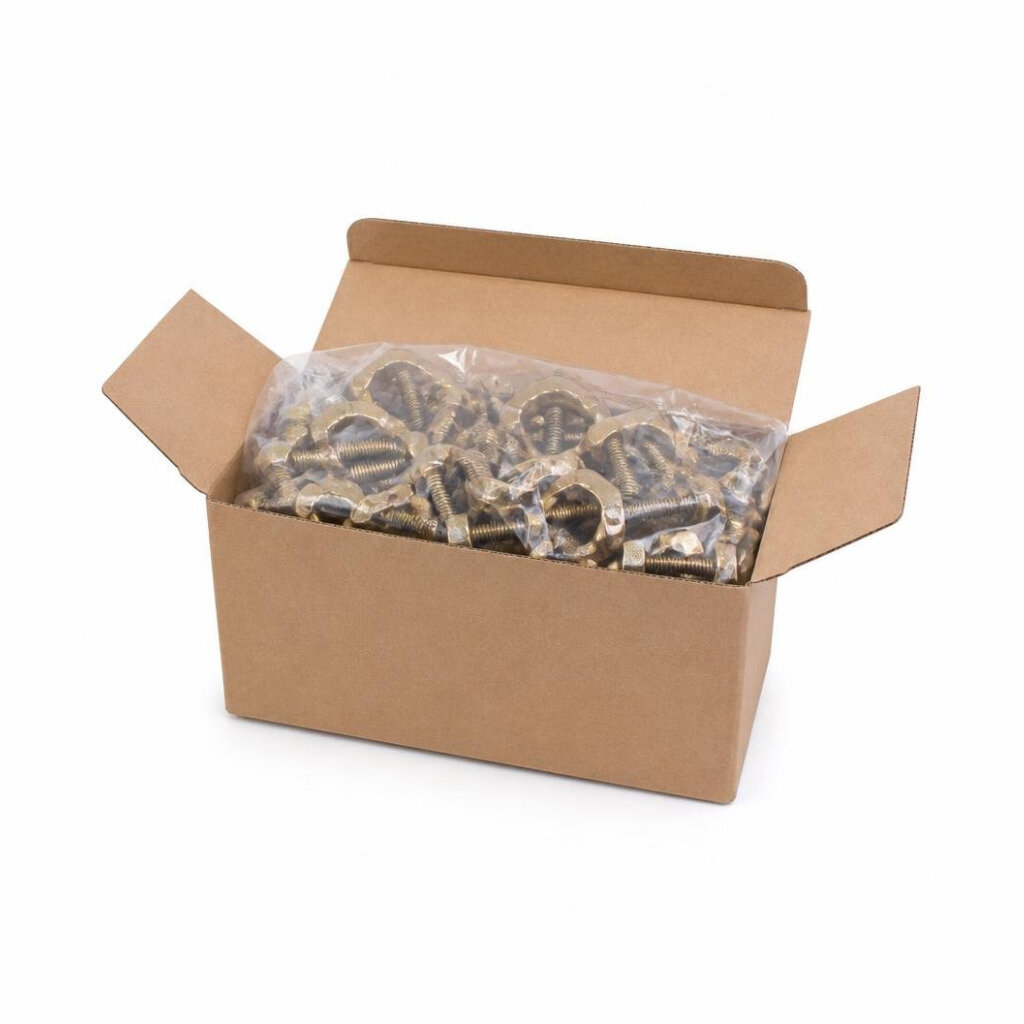 HPE 5/8" X 16MM BRASS EARTH CLAMP (SMALL)(100PCS/BOX)
