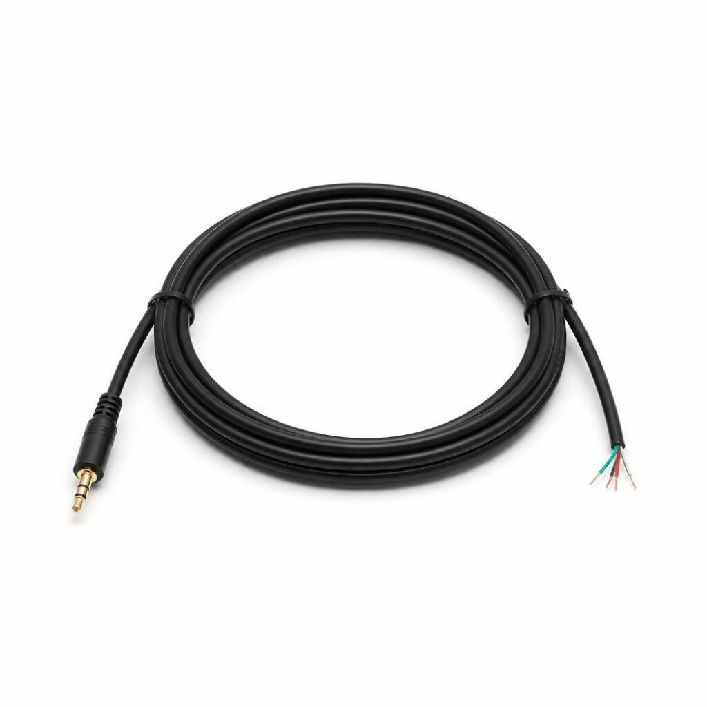 TECHMA 2.5MM X 3C TRS FLEXIBLE CABLE - BLACK
