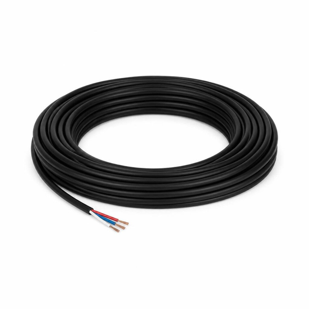 TECHMA 4.0MM X 3C TRS FLEXIBLE CABLE - BLACK
