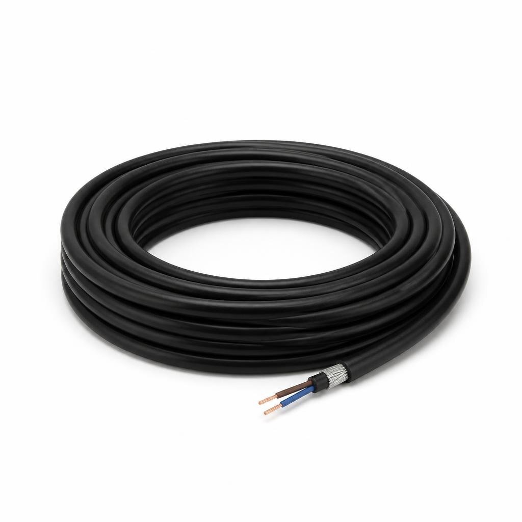 4.0MM X 2C PVC SWA CABLE - BLACK