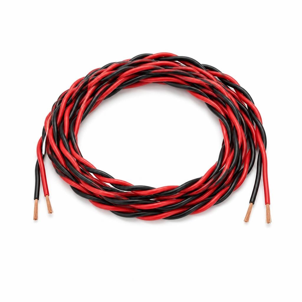 A-PRO 23/0.14 X 2C TWIN TWISTER CABLE (RED/BLACK)