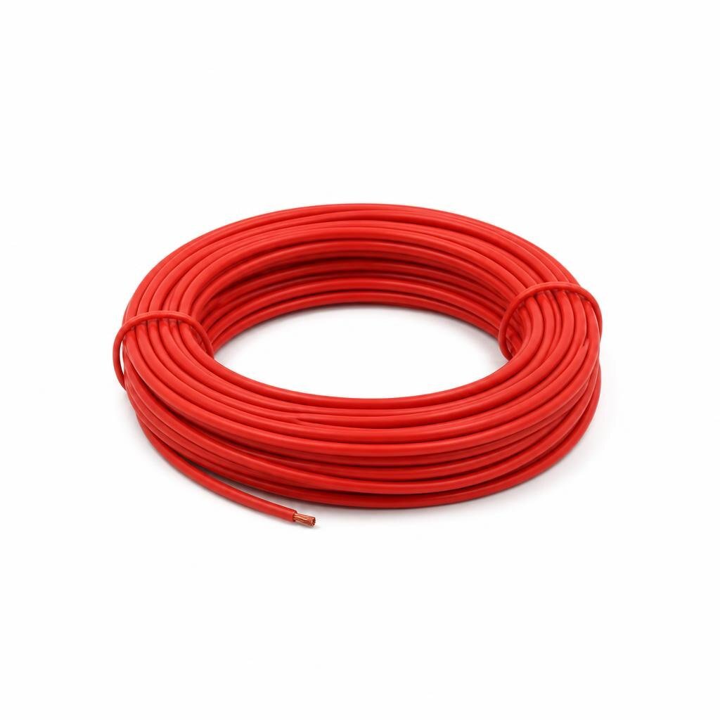 EVT 1.5MM RED PVC SINGLE WIRE CABLE -SIRIM