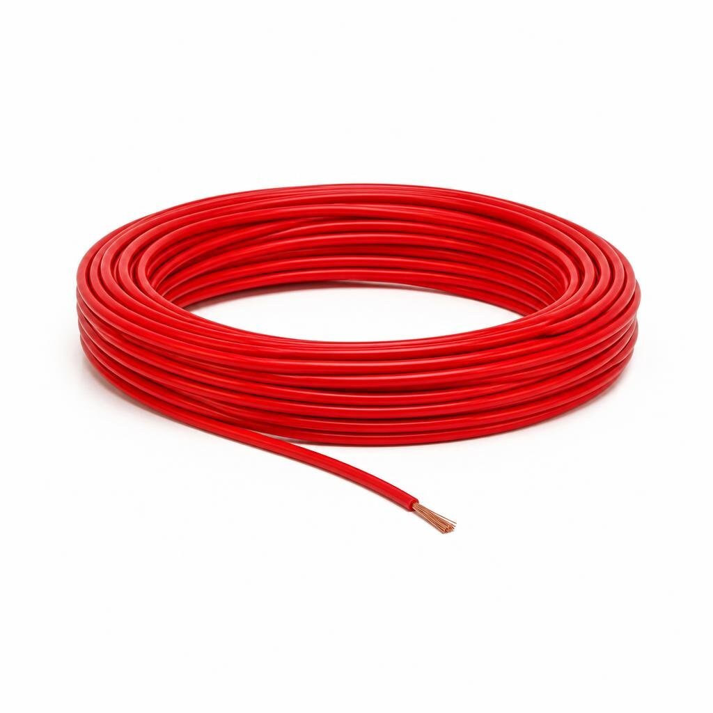 EVT 2.5MM RED PVC SINGLE WIRE CABLE -SIRIM