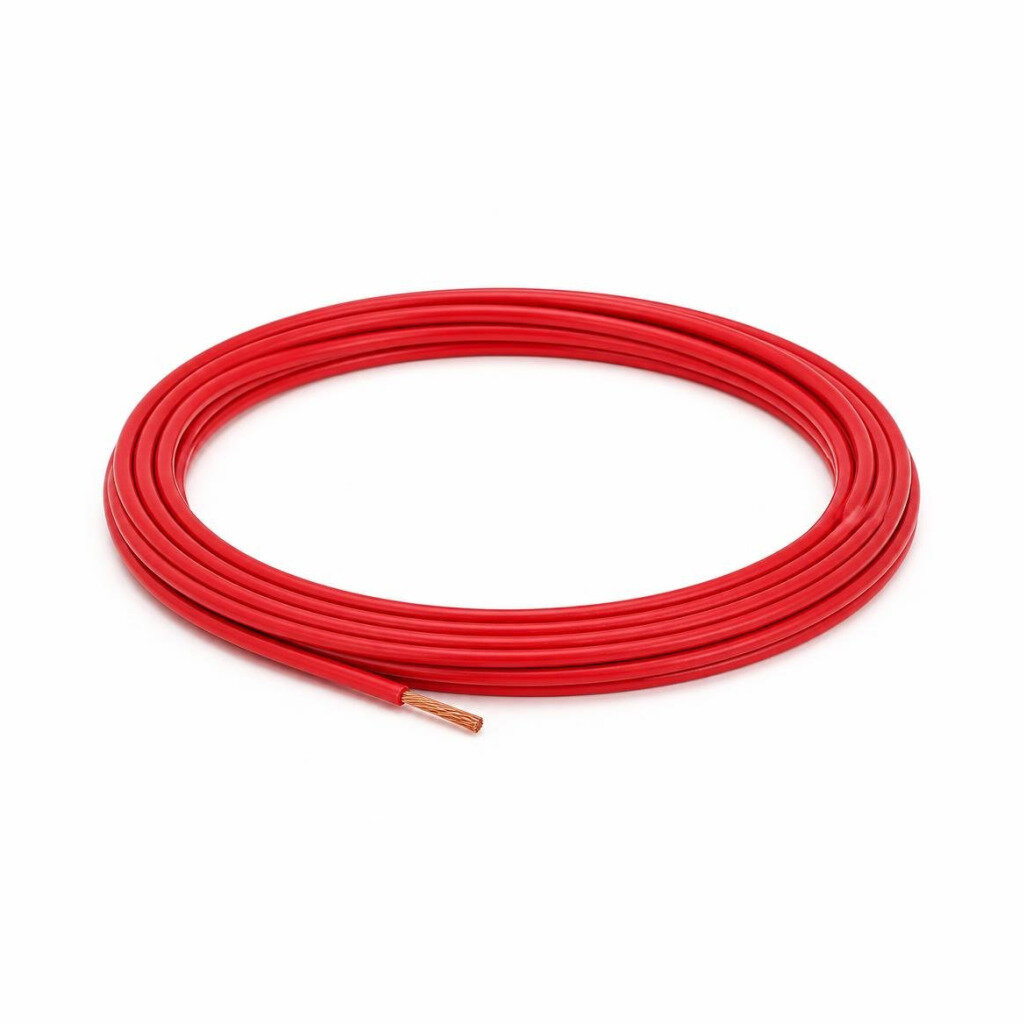 EVT 4.0MM RED PVC SINGLE WIRE CABLE -SIRIM