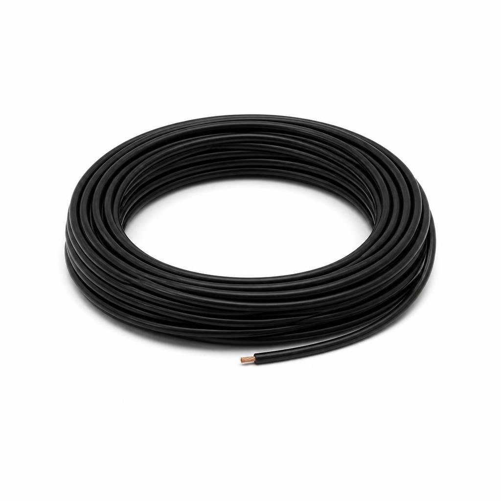 EVT 6.0MM BLACK PVC SINGLE WIRE CABLE -SIRIM