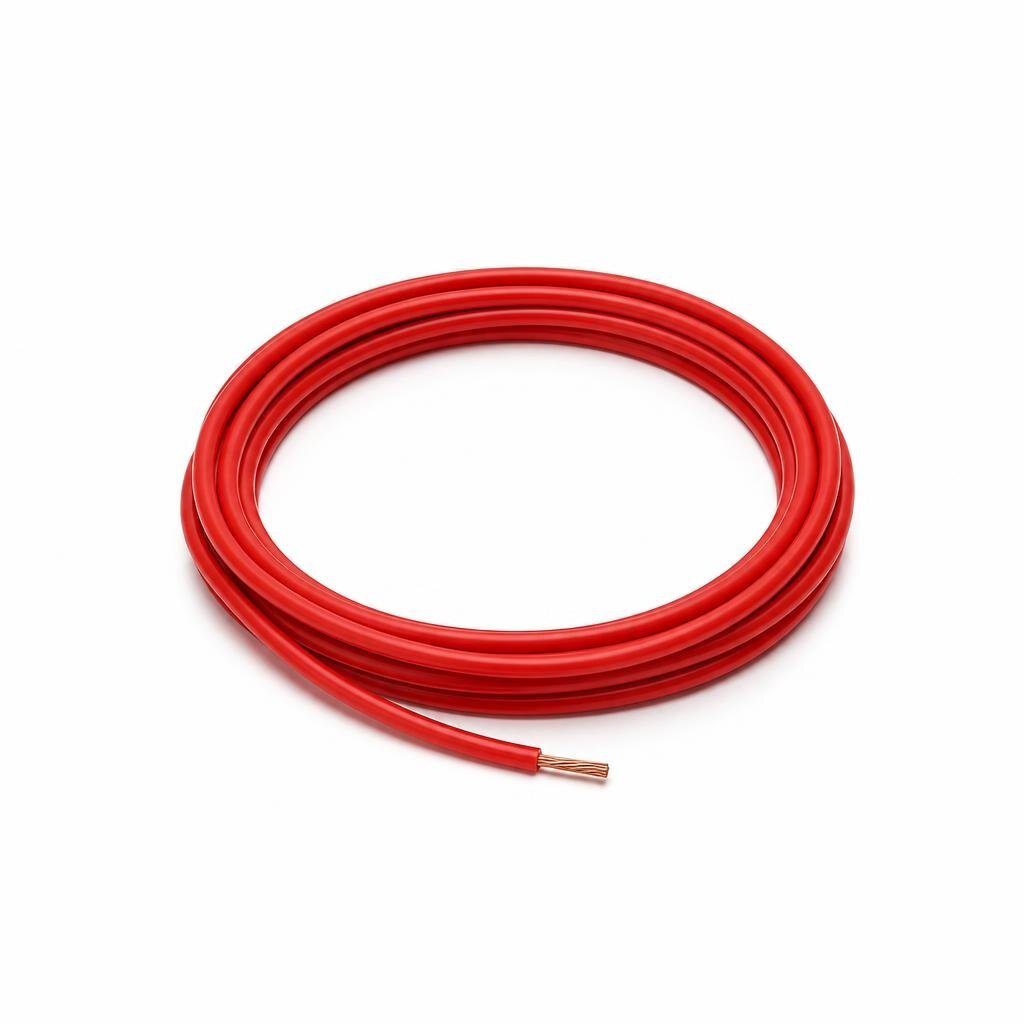 EVT 6.0MM RED PVC SINGLE WIRE CABLE -SIRIM