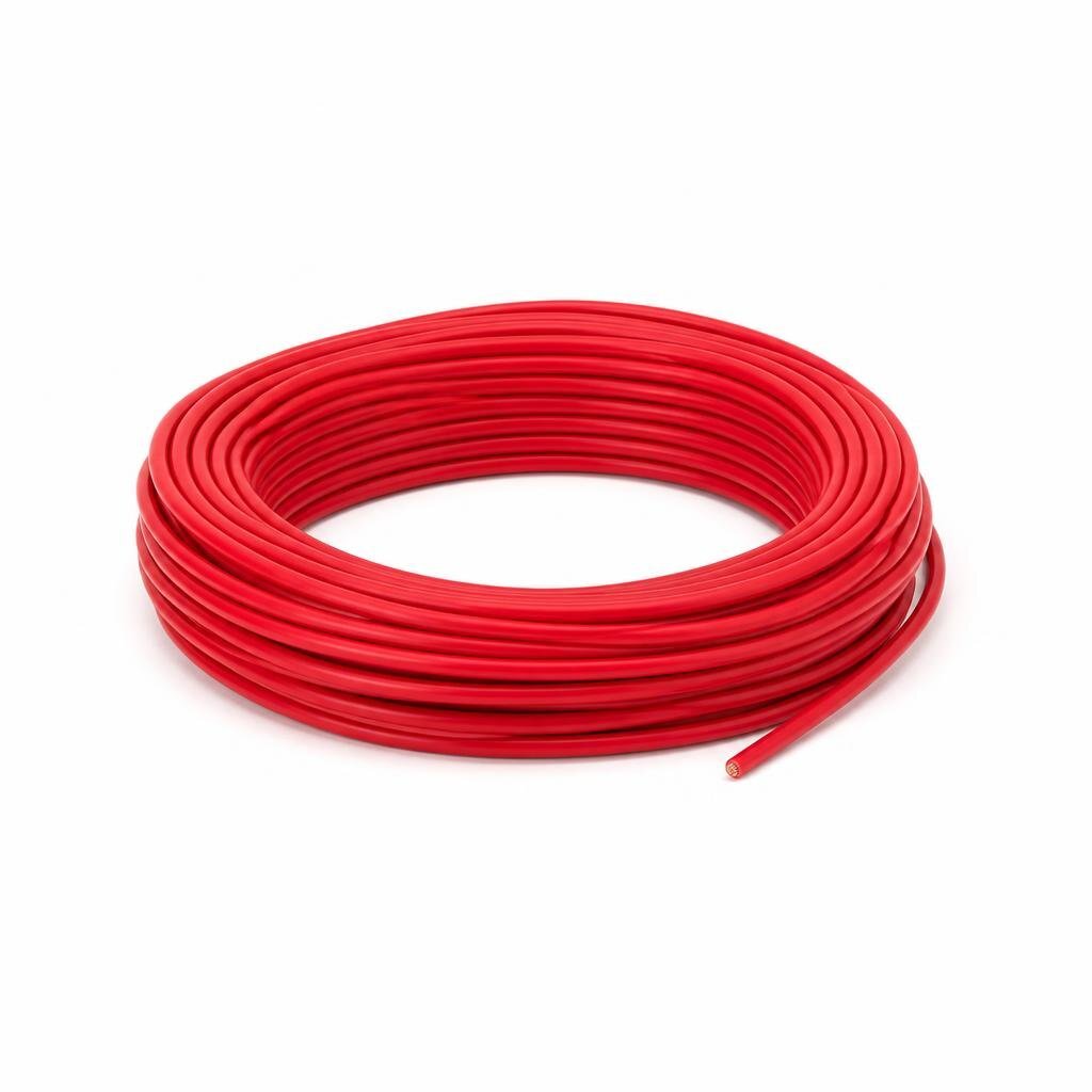 EVT 10.0MM RED PVC SINGLE WIRE CABLE -SIRIM