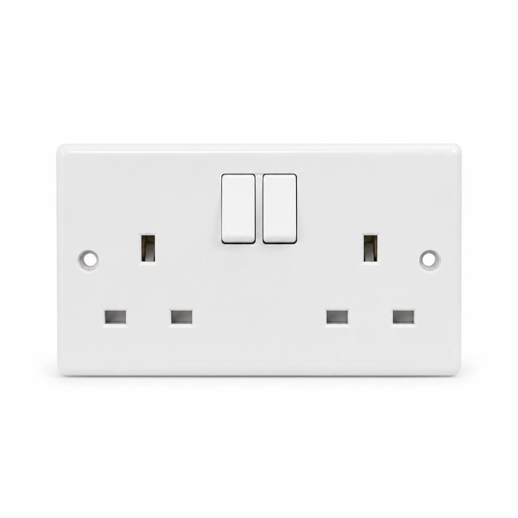 SCHNEIDER KB25L 13A 2G LARGE DOLLY SWITCHED SOCKET
