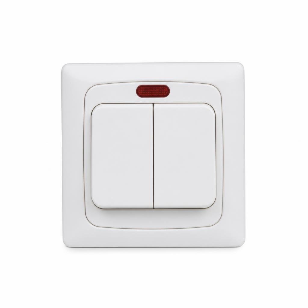 SCHNEIDER KB31DR45N 45A DOUBLE POLE SWITCH NEON