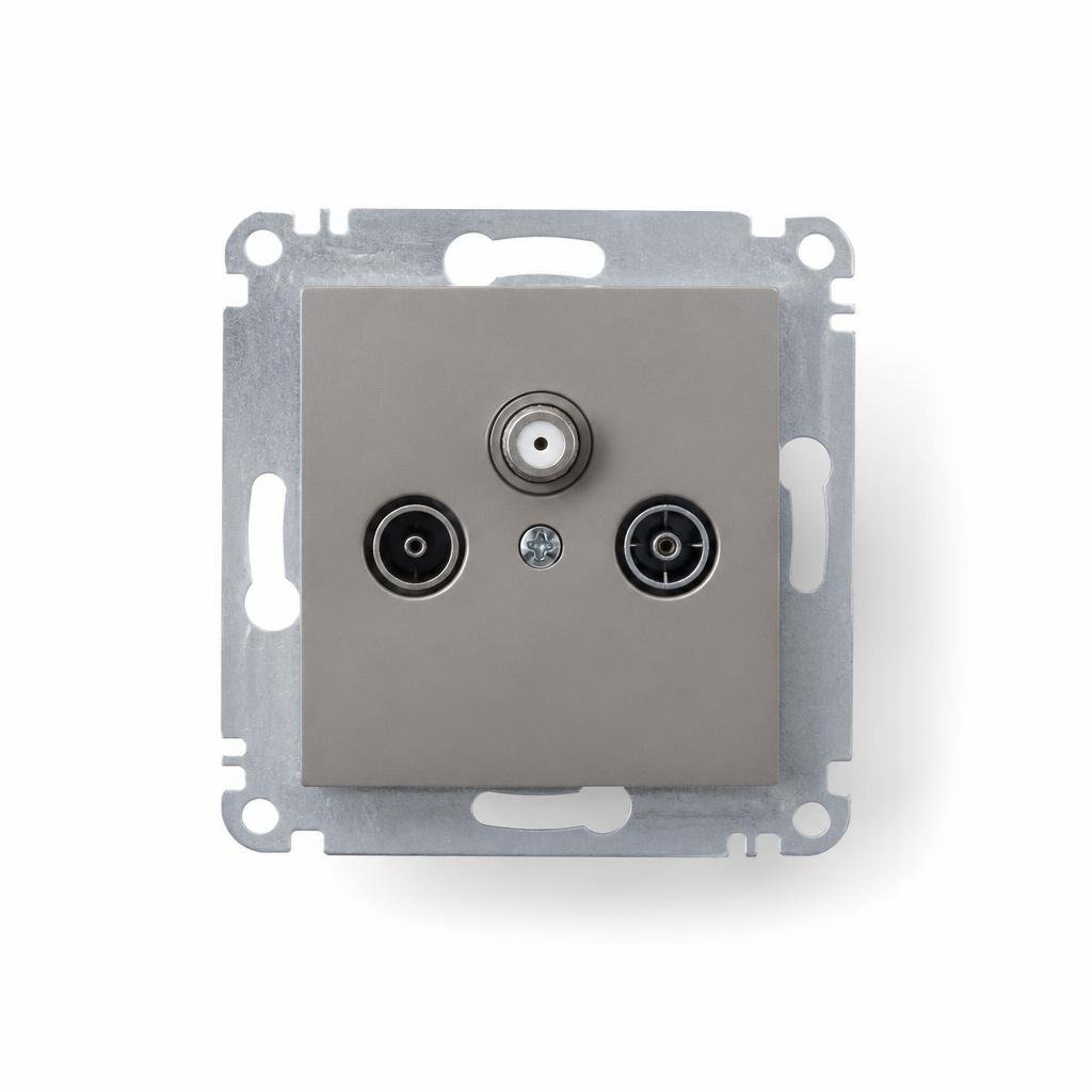 SCHNEIDER KB33SMATV 1G TV/FM/SAT SOCKET OUTLET