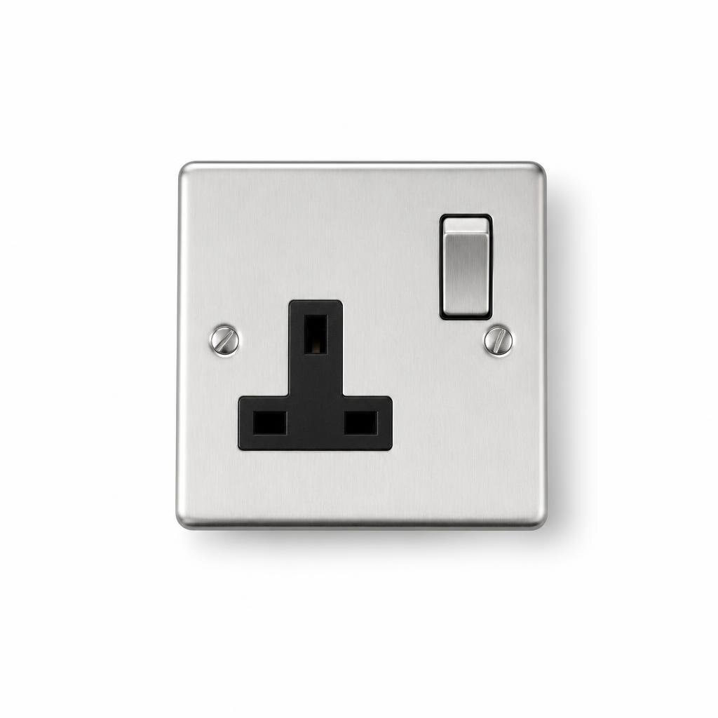 13A 1G METAL SWITCH SOCKET