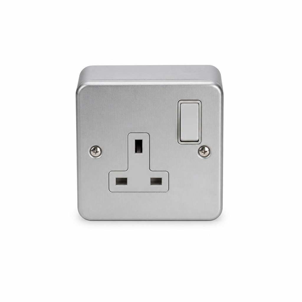 SUM 13A 1G METAL CLAD SWITCH SOCKET