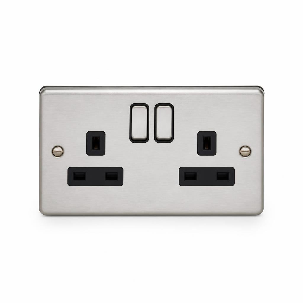 SUM 13A 2G METAL CLAD SWITCH SOCKET
