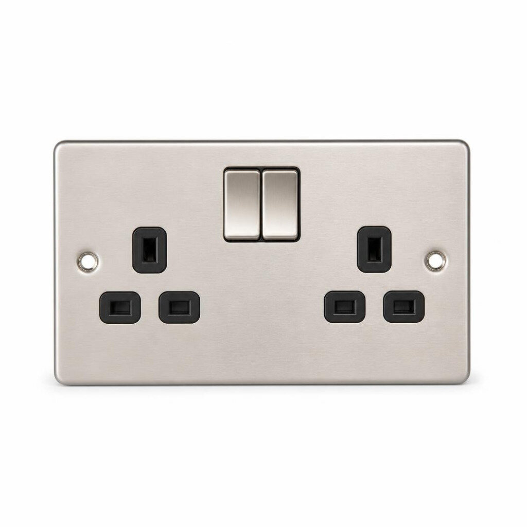 A-PRO 8219 13A DOUBLE METAL SWITCH SOCKET
