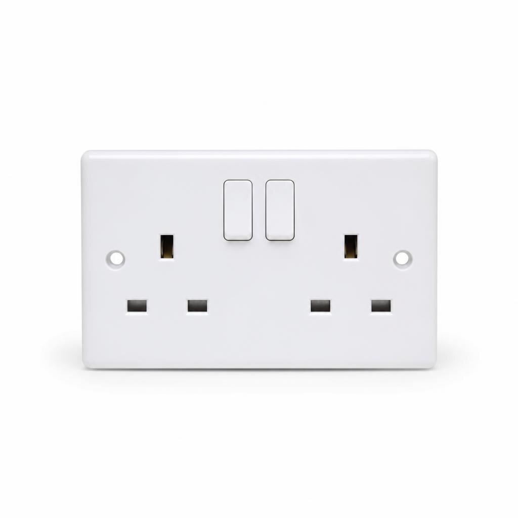 GELOOF 13A DOUBLE SWITCH SOCKET
