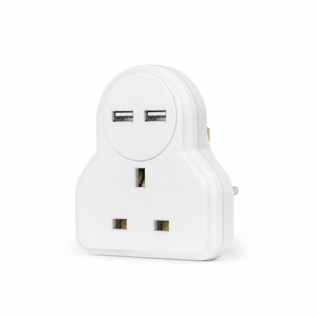 POWRENNAX 13A 2USB MULTI ADAPTOR