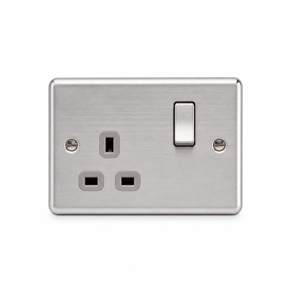 COSIMO 13A METAL CLAD SINGLE SWITCH SOCKET
