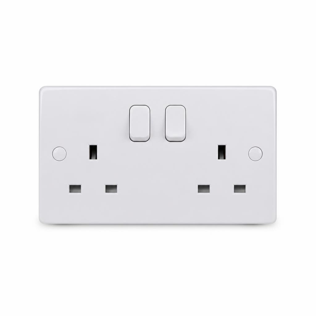 FOCUS 8029 13A DOUBLE SWITCH SOCKET - SIRIM