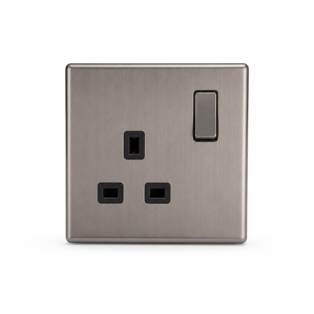 UMS 15A 1G METAL SWITCH SOCKET